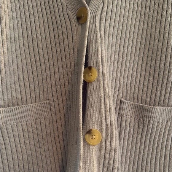 Women's CALIA Oversized Cream Cardigan Sweater - Picture 4 of 7